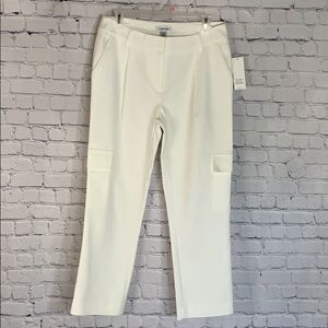 NWT Calvin Klein White Cargo Pants Size 4